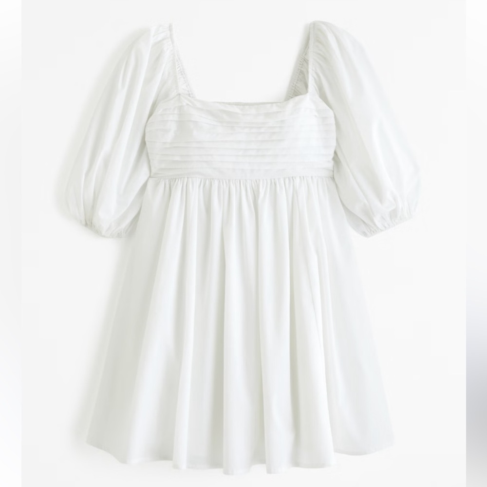 A&F Emerson Poplin Puff Sleeve Mini Dress NWT Size S
